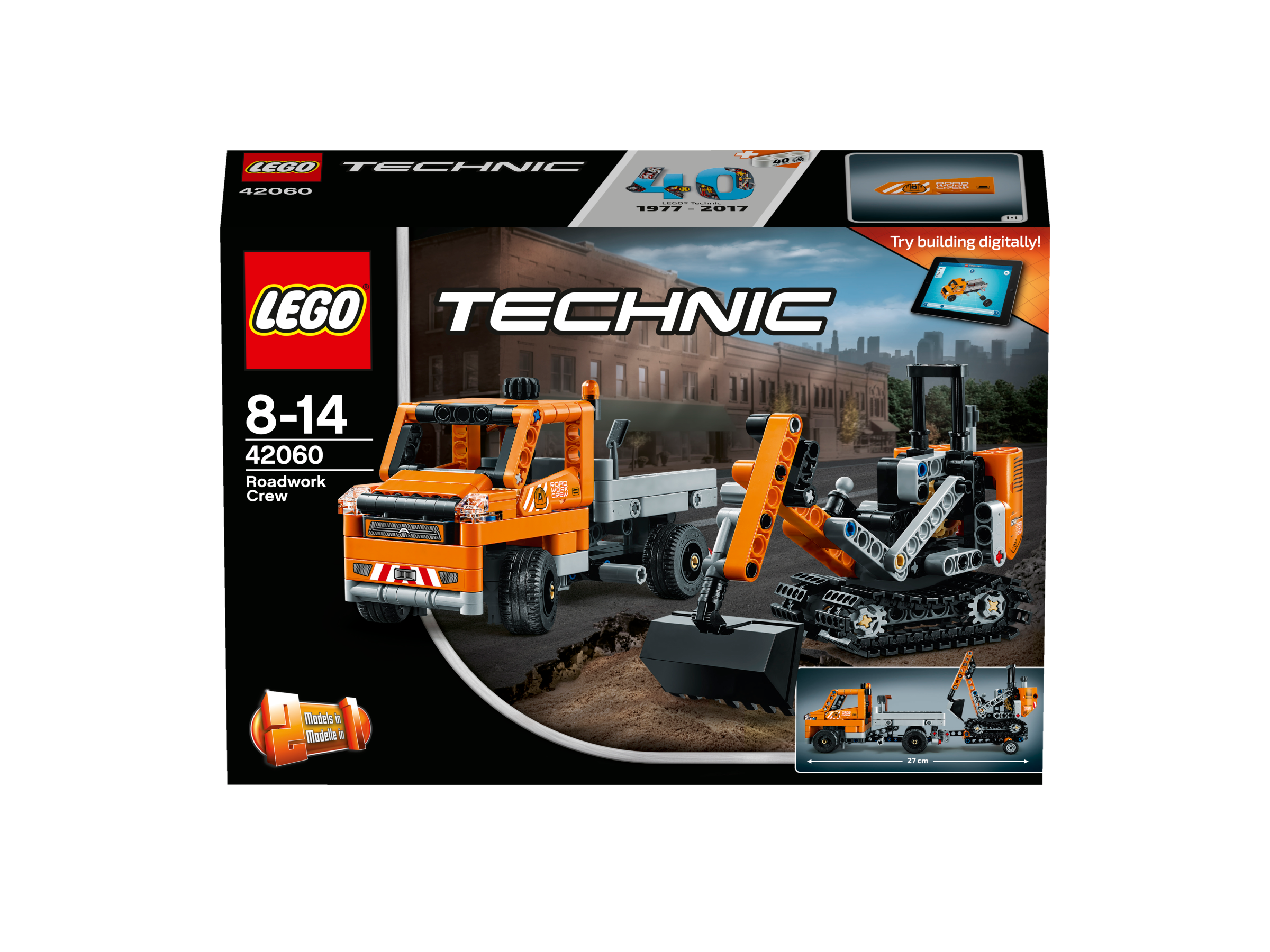 LEGO® Technic 42060 - Straßenbau-Fahrzeuge, Bauspielzeug