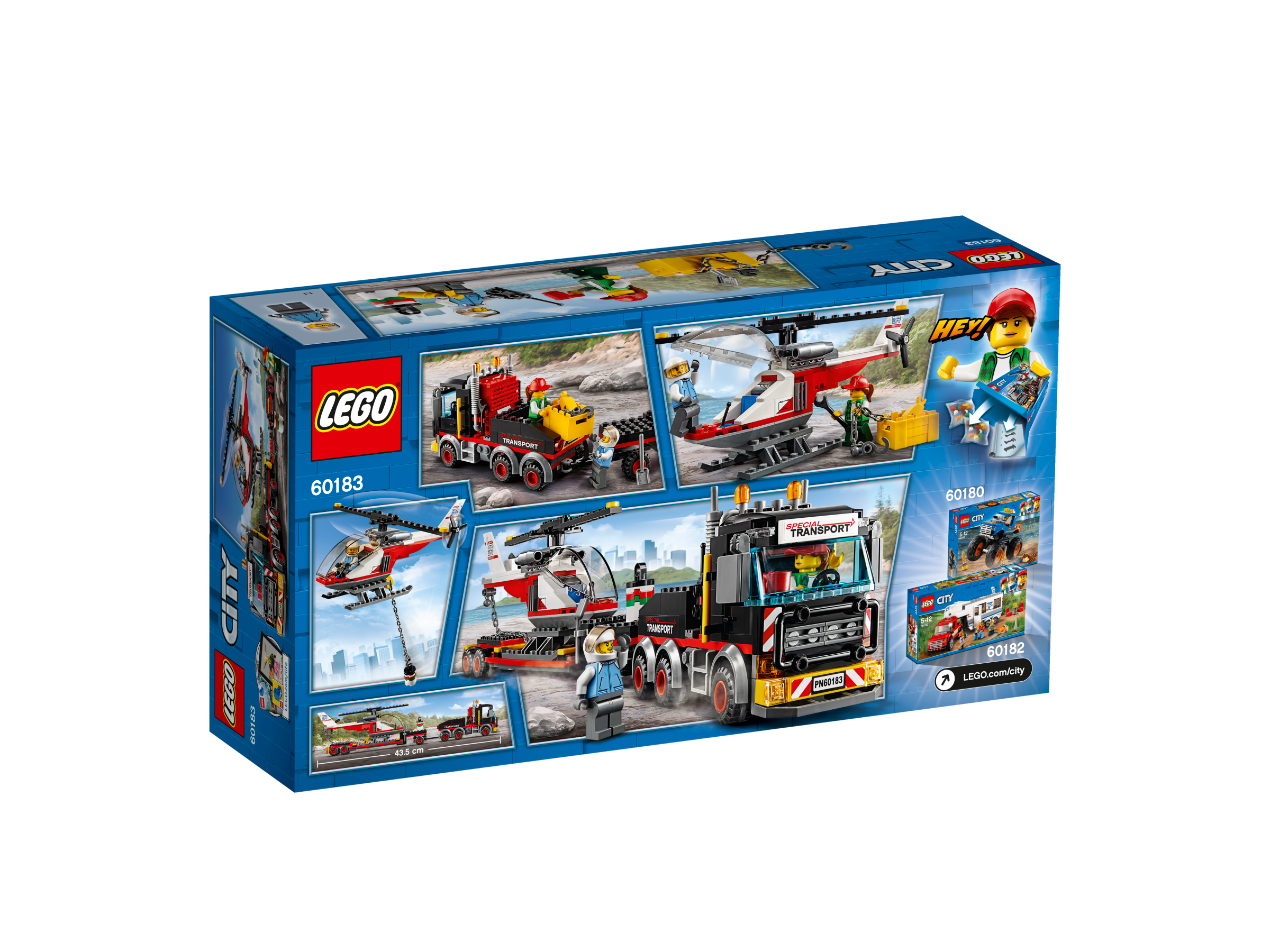 LEGO® City 60183 - Starke Fahrzeuge Schwerlasttransporter, Kinderspielzeug