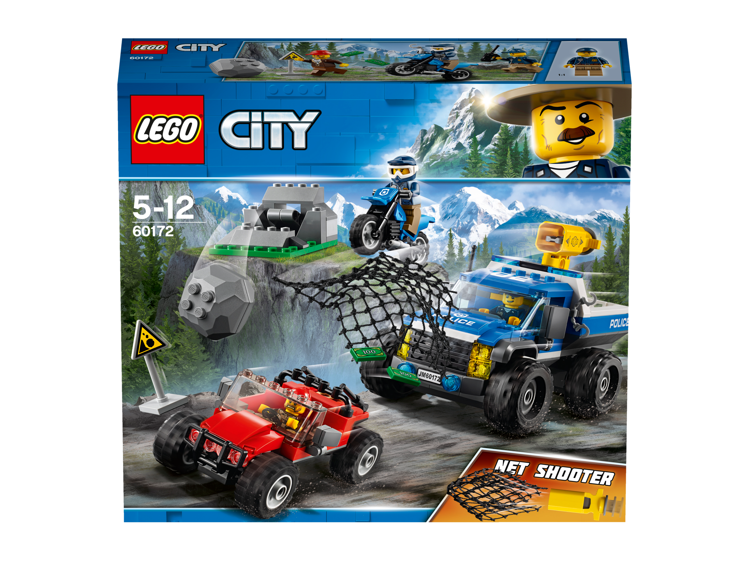 LEGO® City 60172 - Bergpolizei Verfolgungsjagd auf Schotterpisten, Unterhaltungsspielzeug