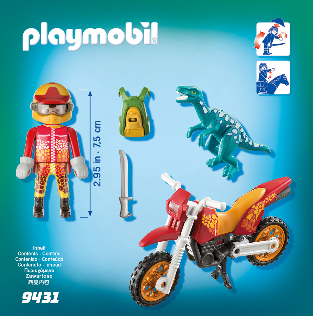 PLAYMOBIL® 9431 - Motocross-Bike mit Raptor