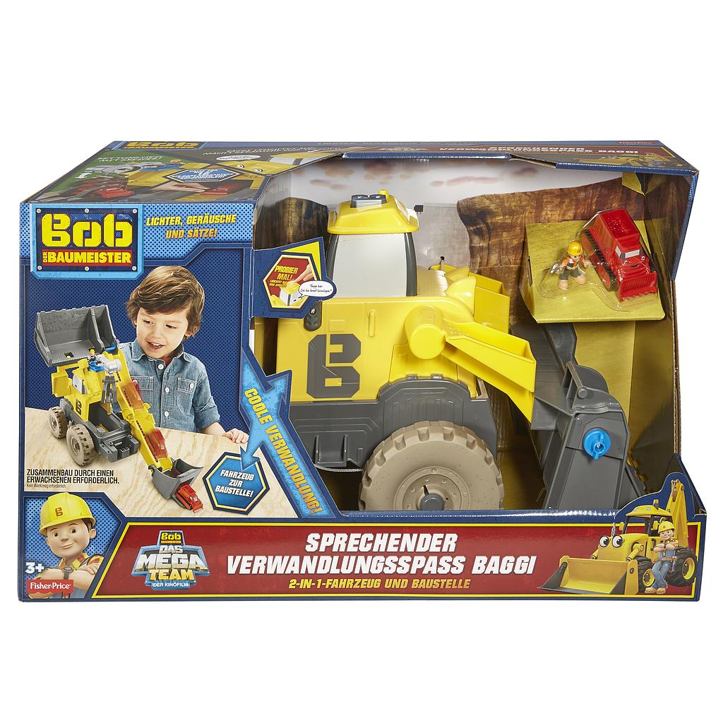 Mattel Fisher-Price FMW43 - Bob der Baumeister Sprechender Verwandlungsspaß Baggi