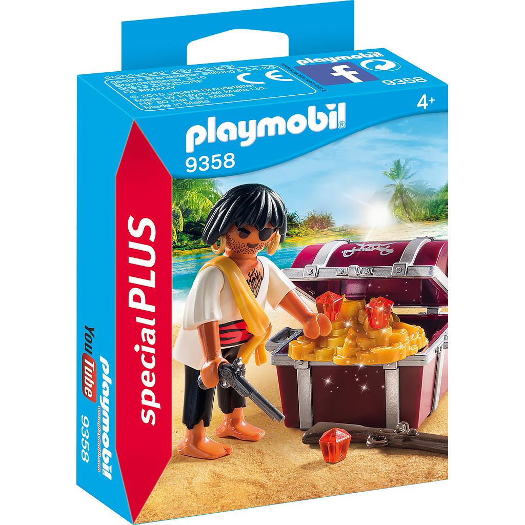 PLAYMOBIL® 9358 - Pirat mit Schatzkiste