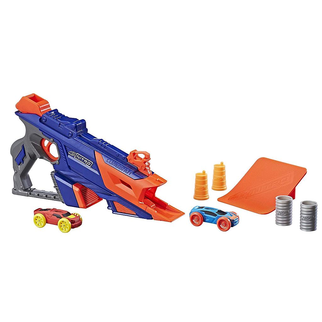 Hasbro Nerf Nitro C0784EU4 - LongShot Smash, Fahrzeugblasterset