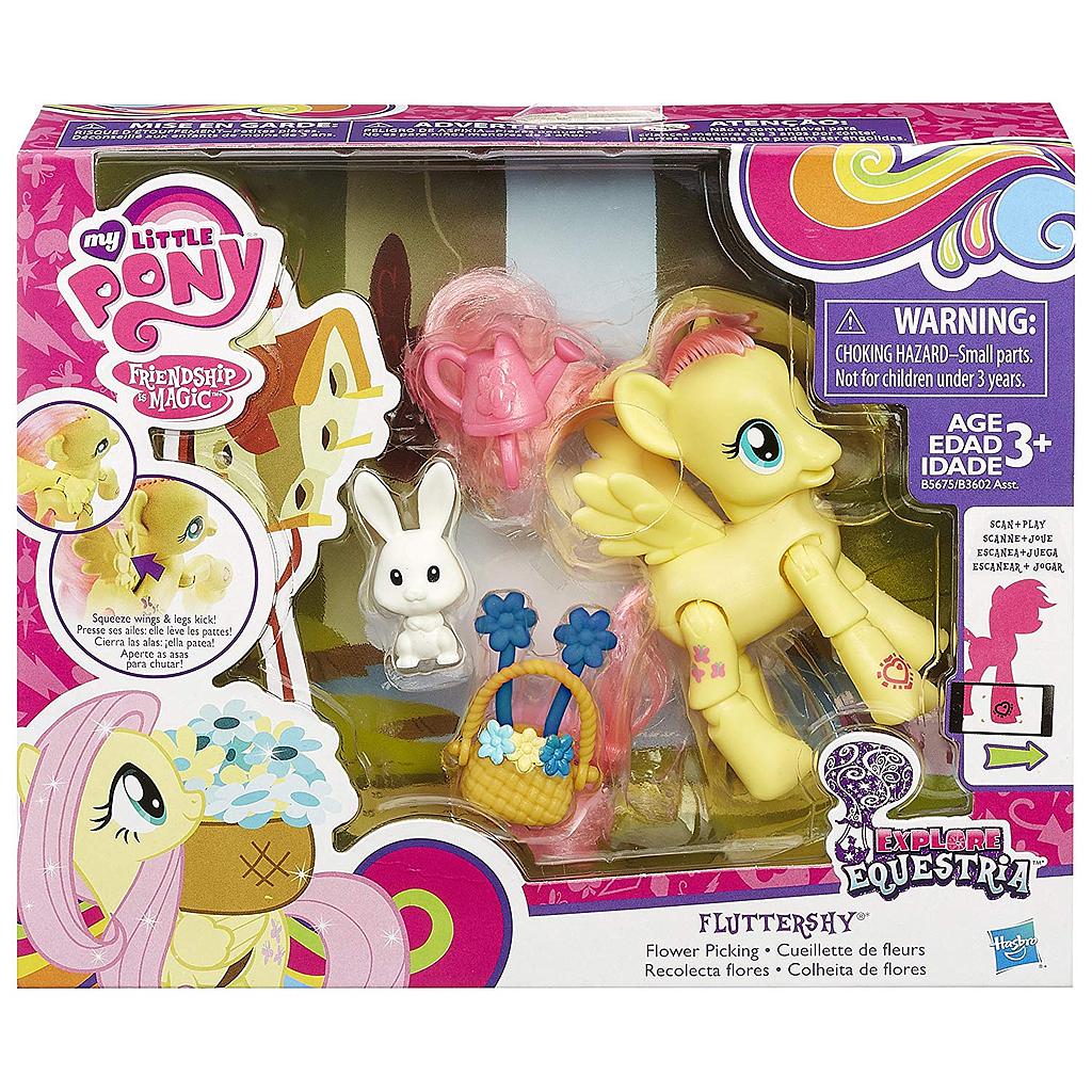 Hasbro B3602EU4 - My Little Pony - Fluttershy, Bewegliches Pony mit Zubehör