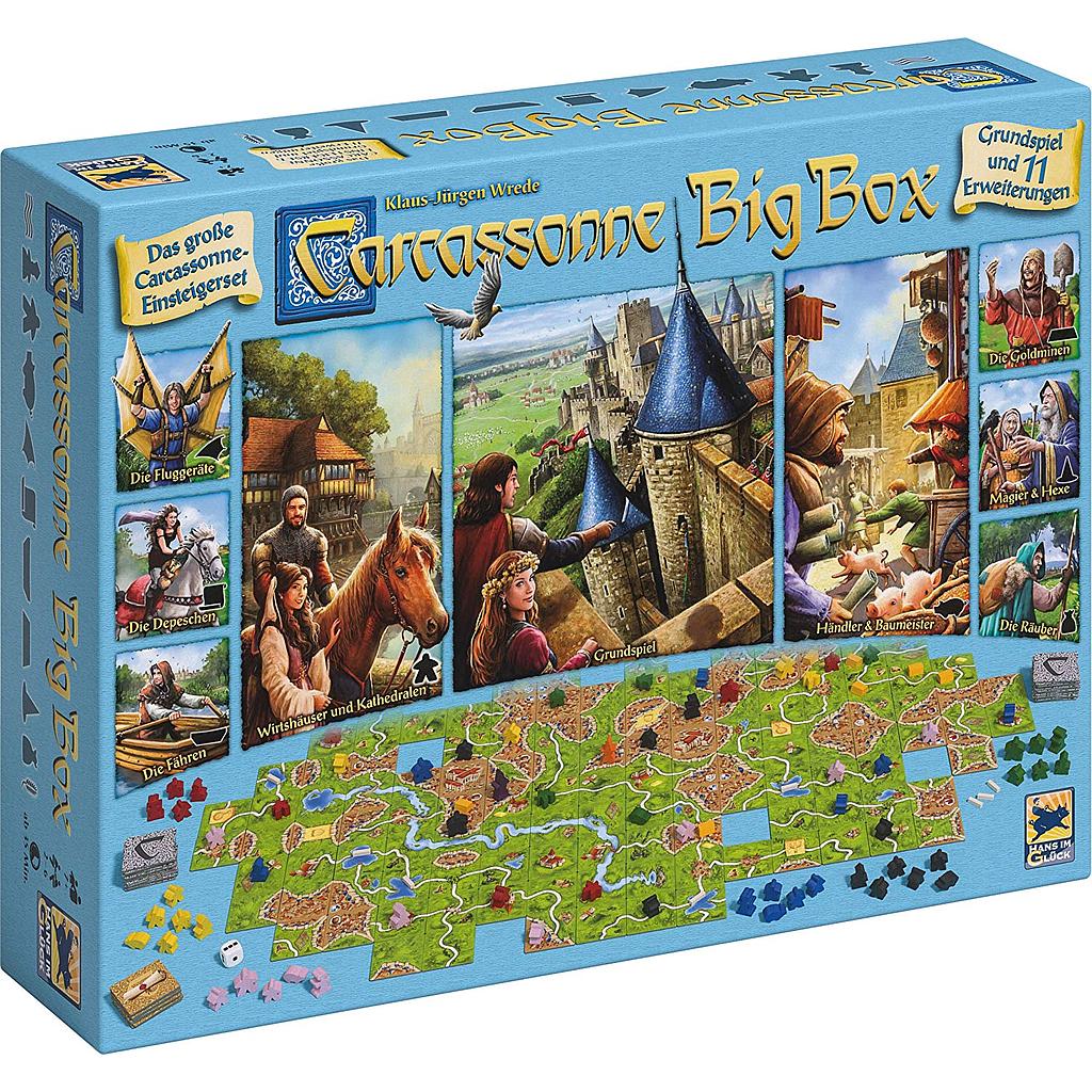 Schmidt Spiele Hans im Glück 48279 Carcassonne, Big Box 2017