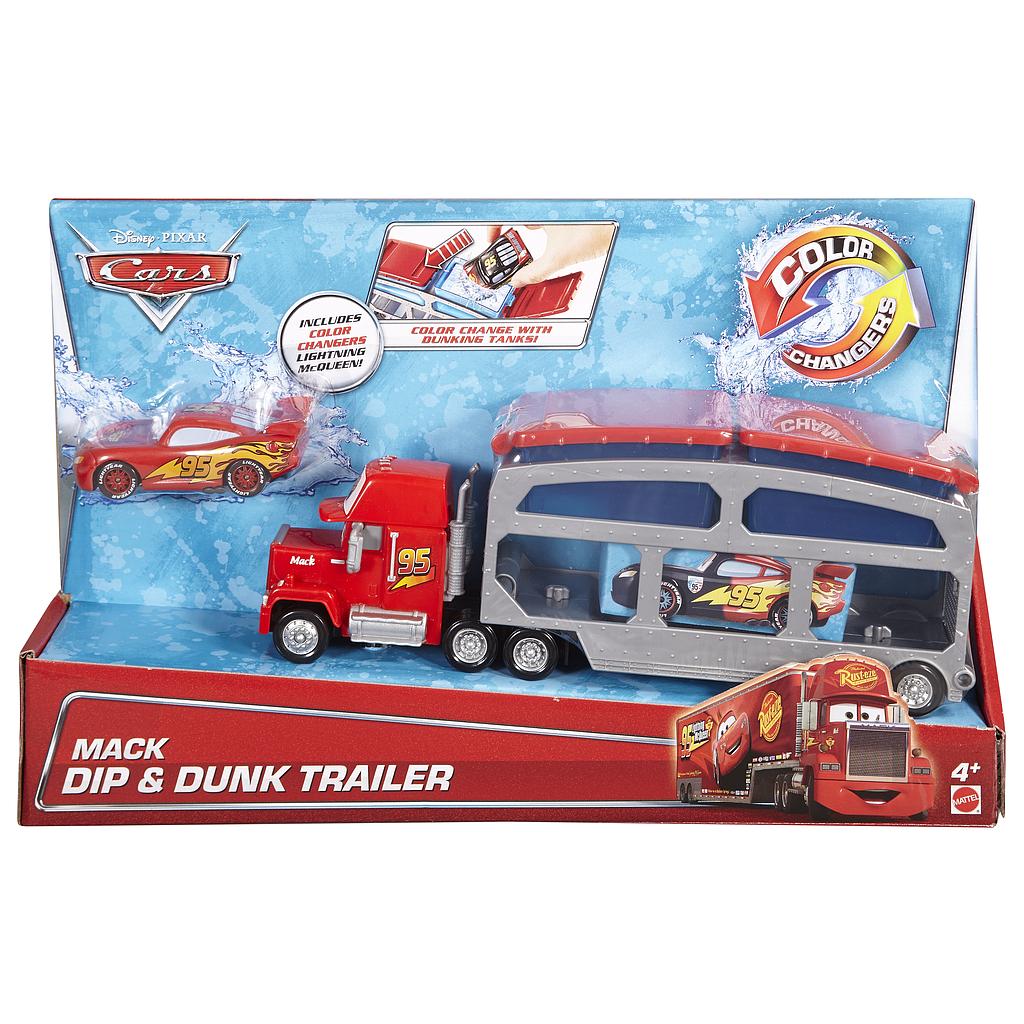 Mattel Disney Cars CKD34 - Spielbahnen, Macks Farbwechsel Stationa