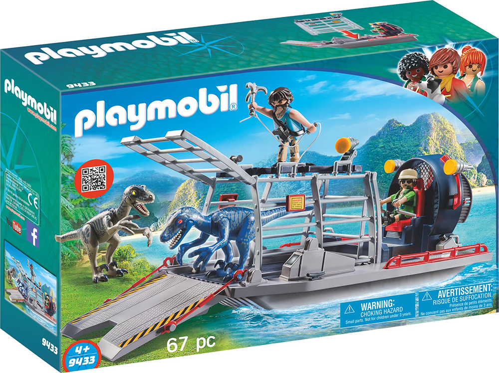 PLAYMOBIL® 9433 - Propellerboot mit Dinokäfig