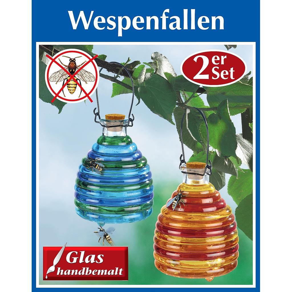 WENKO® 71710900 - Wespenfalle Glas farbig 2er