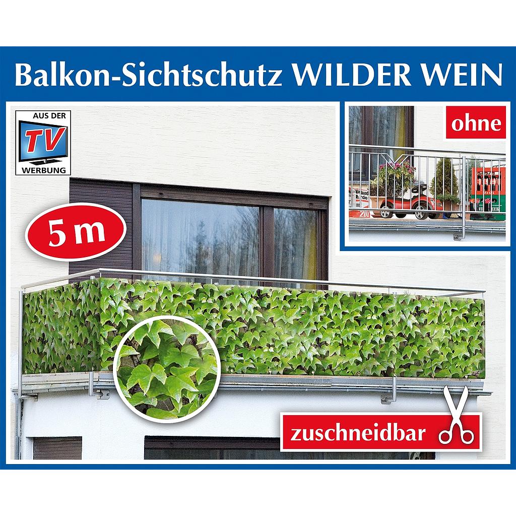 WENKO® - Balkon-Sichtschutz Wilder Wein