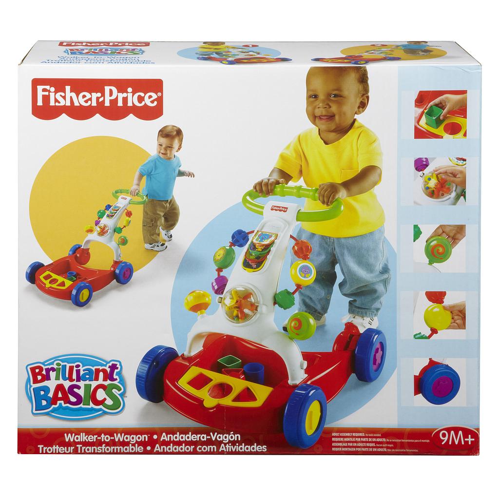 Mattel K6670-0 - Fisher-Price Spiel- und Lauflernwagen