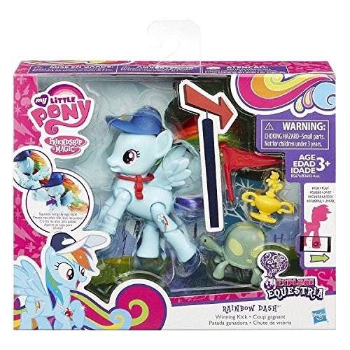 Hasbro B3602EU4 - My Little Pony - Rainbowdash, Bewegliches Pony mit Zubehör
