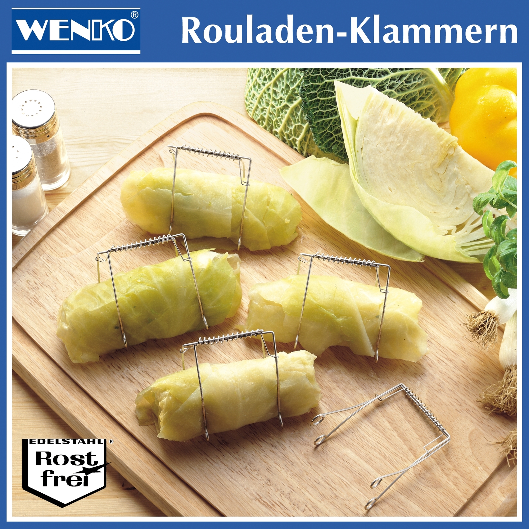 Wenko - 10er Set Rouladenklammern