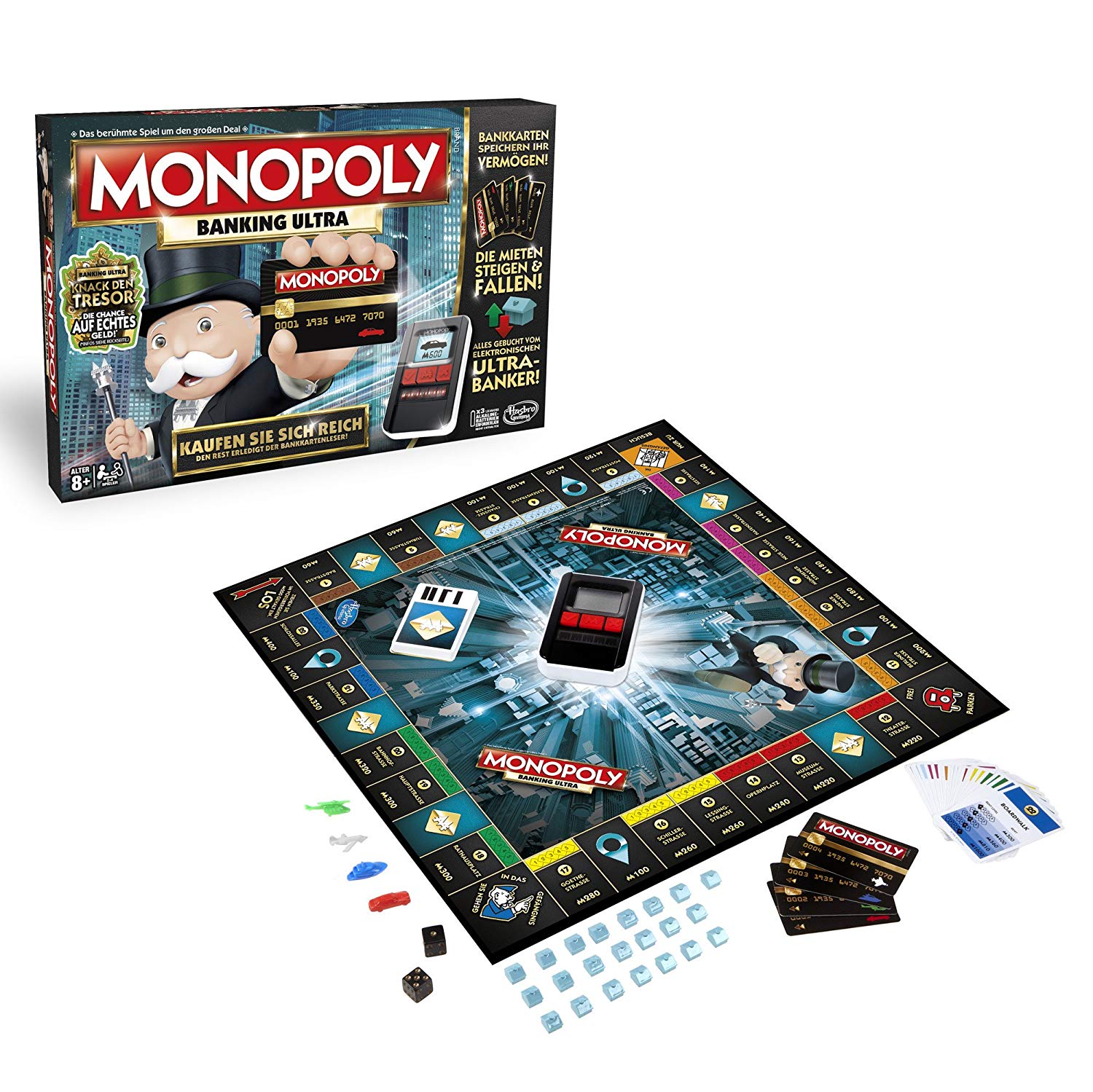 Hasbro Spiele B6677E39 - Monopoly Banking Ultra, Familienspiel