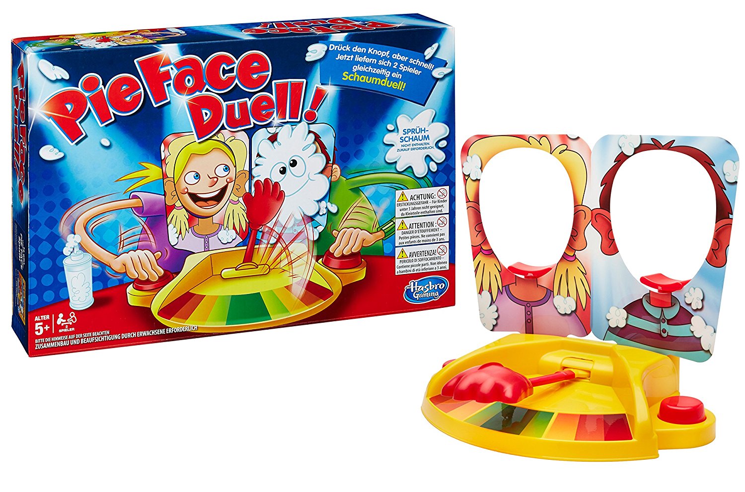 Hasbro Spiele C0193100 - Pie Face Duell Spiel, Partyspiel