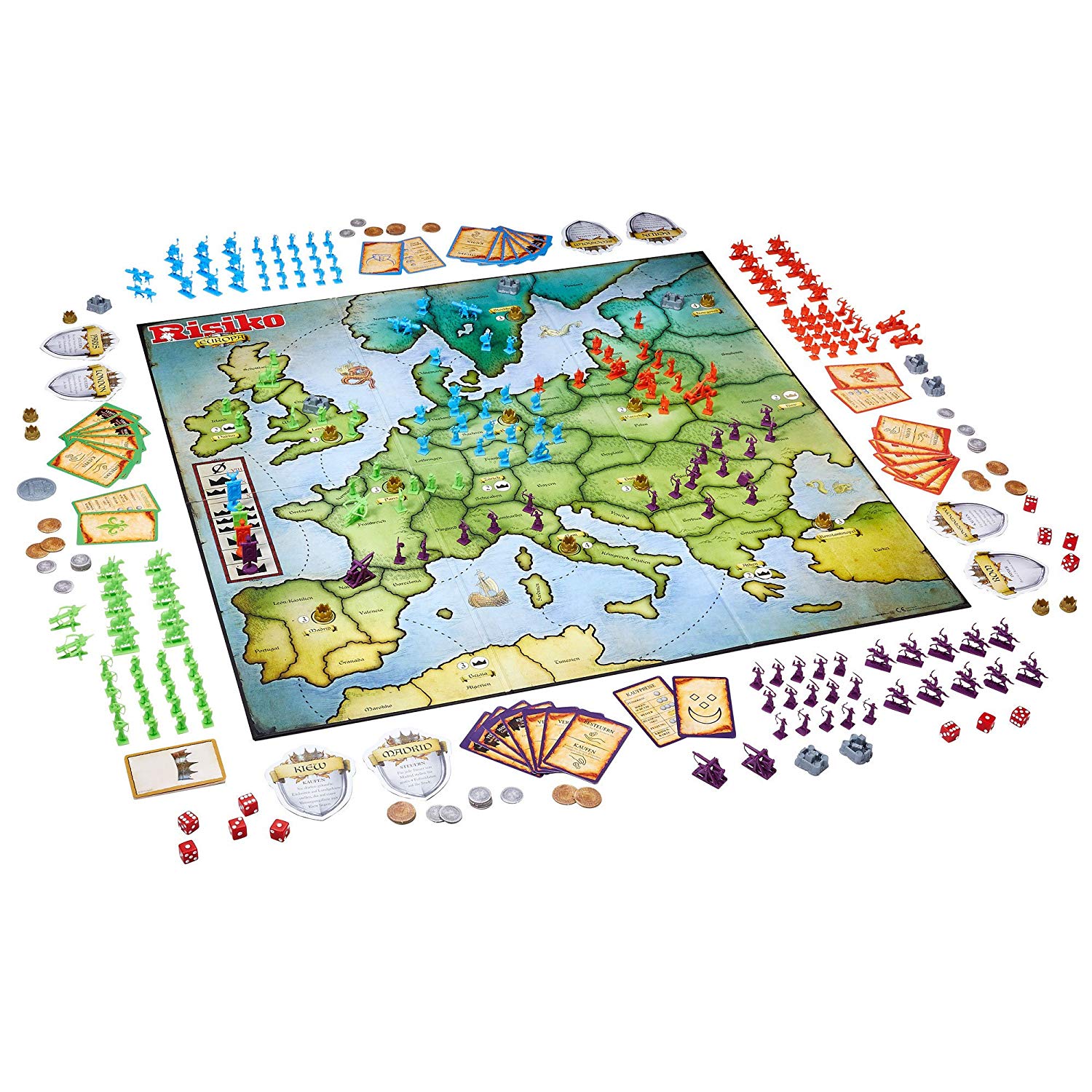 Hasbro Spiele B7409100 - Risiko Europa, Strategiespiel