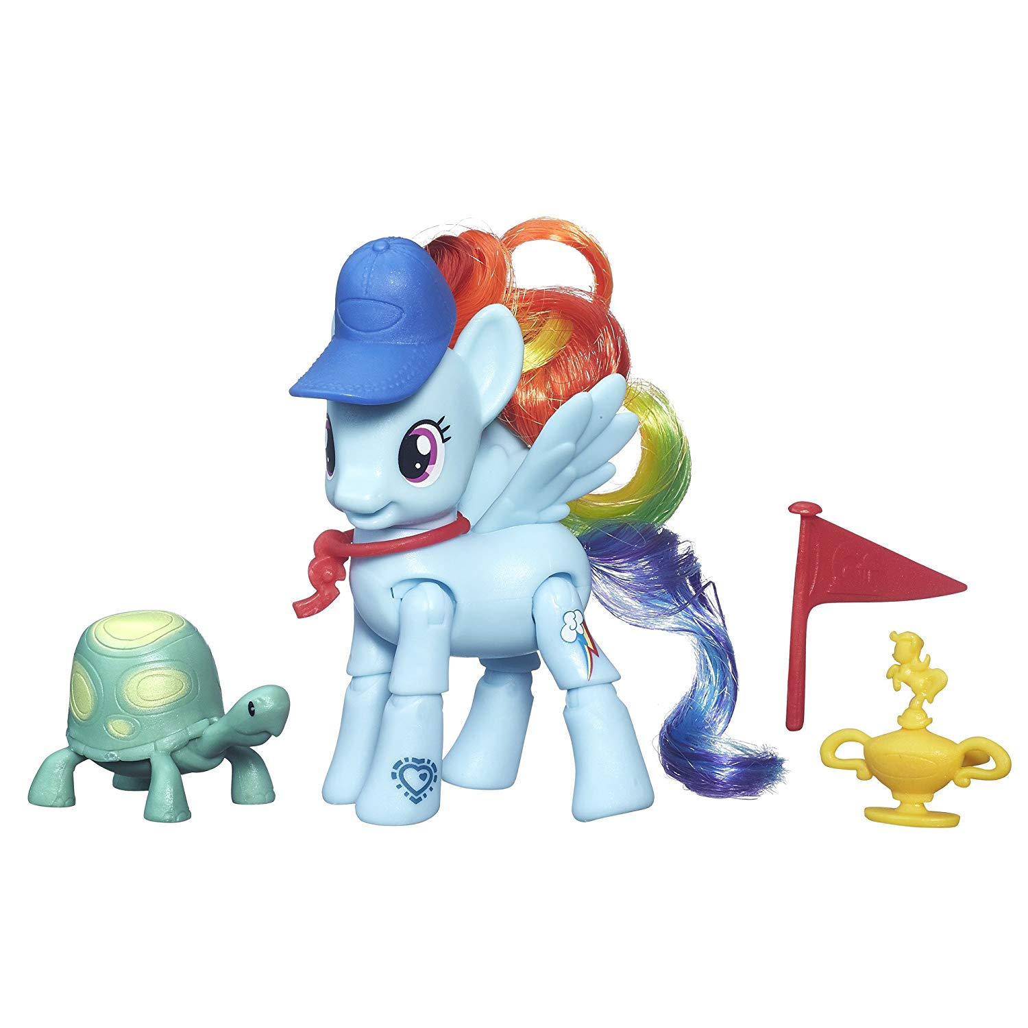 Hasbro B3602EU4 - My Little Pony - Rainbowdash, Bewegliches Pony mit Zubehör