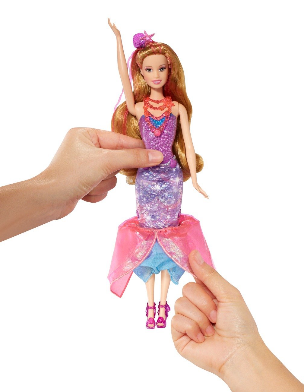 Mattel Barbie BLP25 - Barbie und die geheime Tür - Magische Meerjungfrau mit Funktion, Puppe
