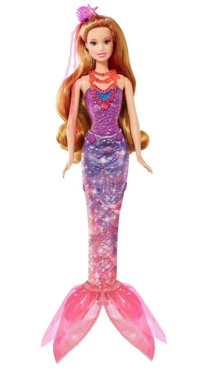 Mattel Barbie BLP25 - Barbie und die geheime Tür - Magische Meerjungfrau mit Funktion, Puppe