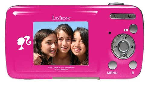 Lexibook DJ029BB Barbie Digitalkamera (8 Megapixel, 4,6 cm (1,8 Zoll) Display, 4-fach opt. Zoom) pink
