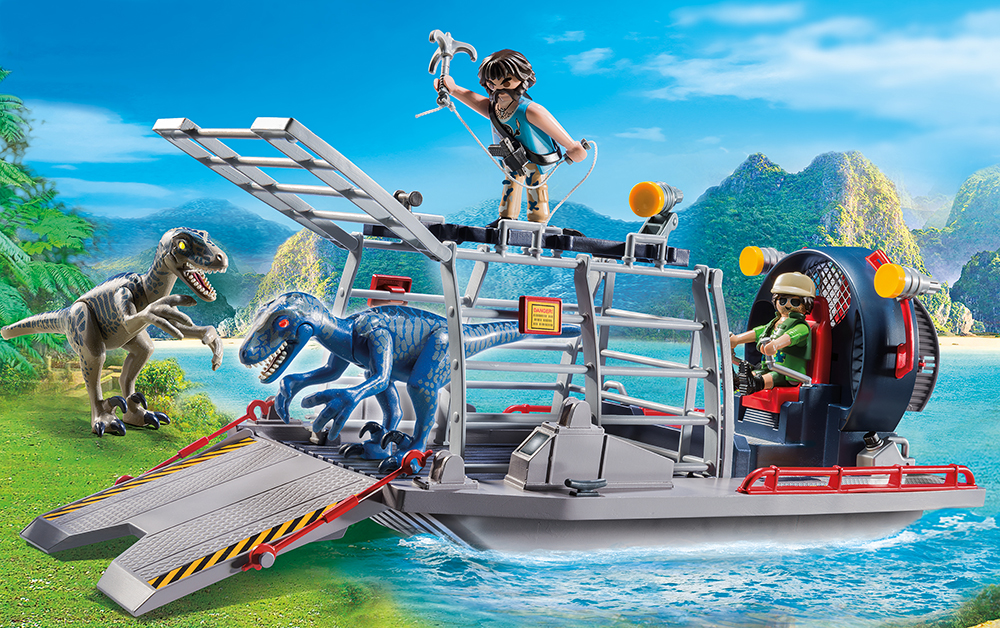 PLAYMOBIL® 9433 - Propellerboot mit Dinokäfig