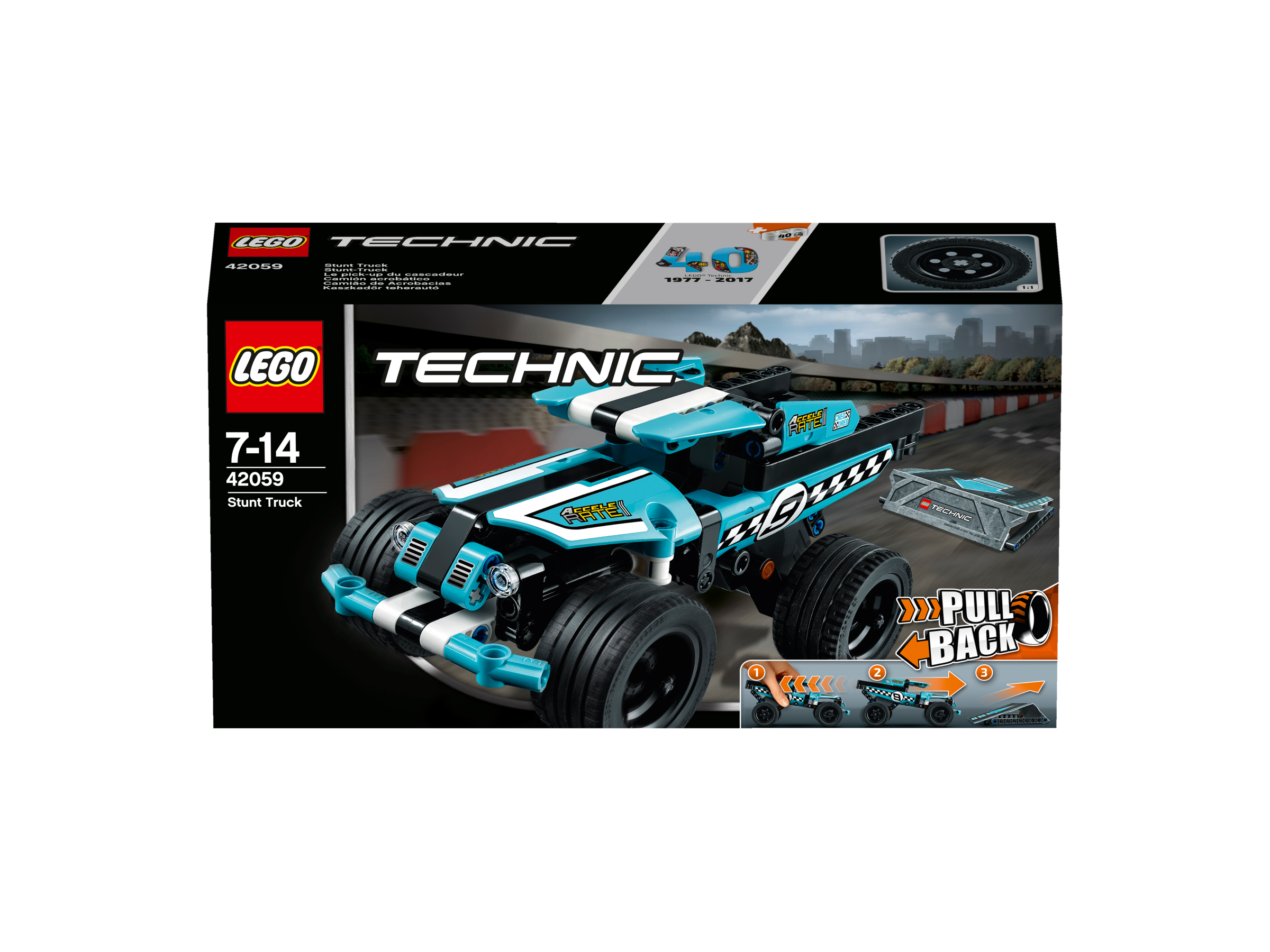 LEGO® Technic 42059 - Stunt-Truck Rückziehauto, Auto-Bauset, Bauspielset