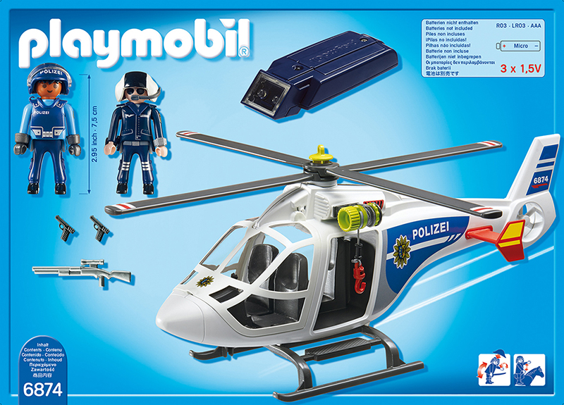 PLAYMOBIL® 6874 - Polizei-Helikopter mit LED-Suchscheinwerfer