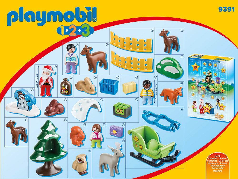 PLAYMOBIL® 9391 - 1.2.3 Adventskalender "Waldweihnacht der Tiere"