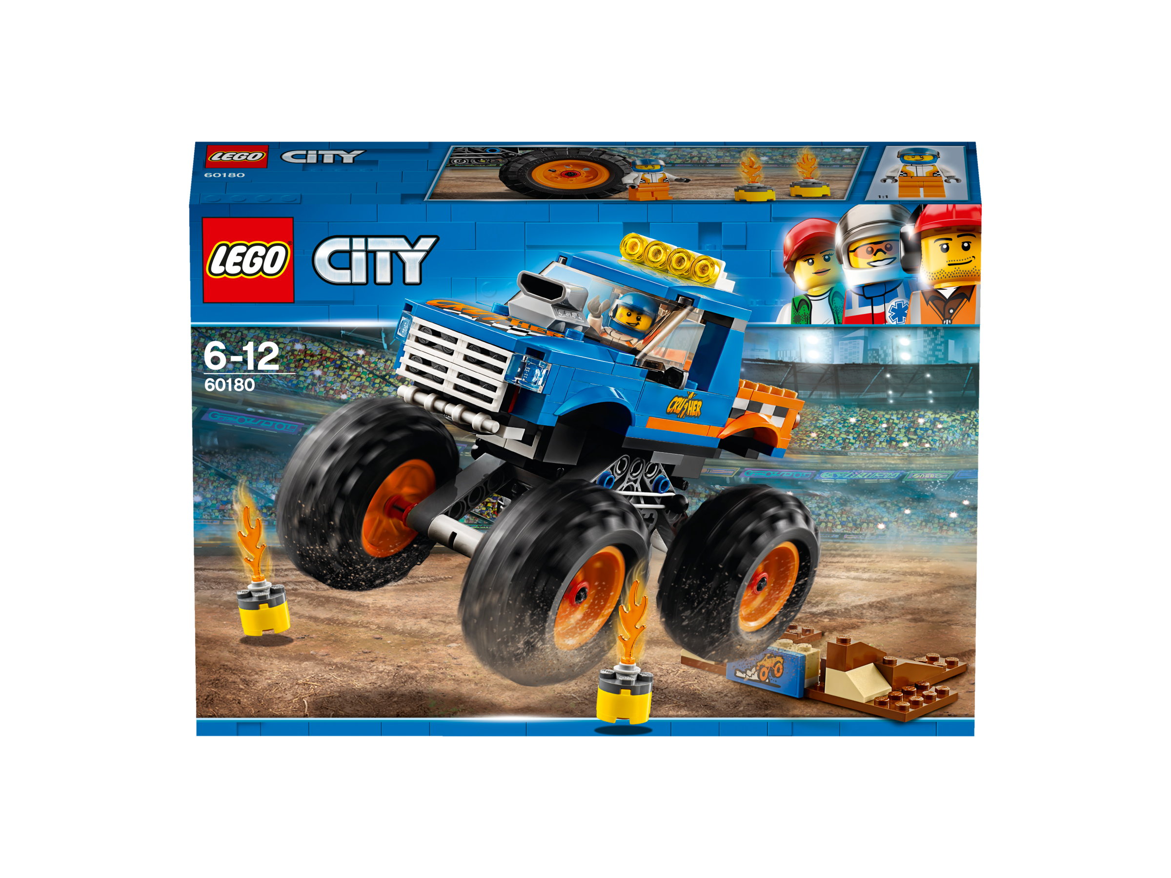 LEGO® City 60180 - Starke Fahrzeuge Monster-Truck, Kinderspielzeug