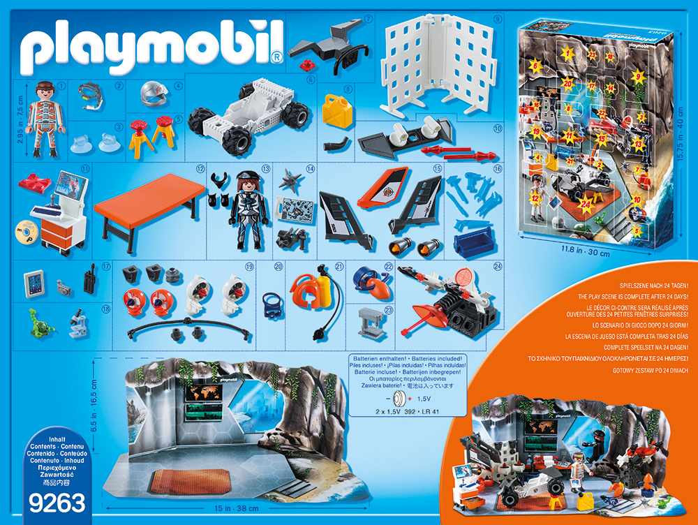 PLAYMOBIL® 9263 - Adventskalender "Spy Team Werkstatt"