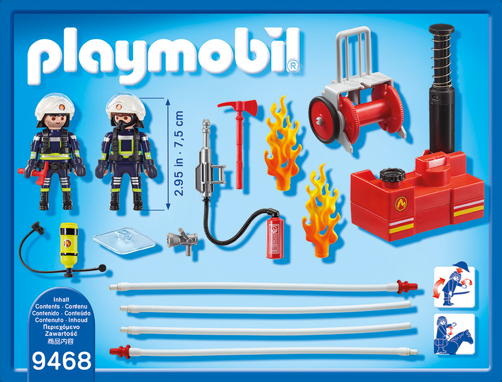 PLAYMOBIL® 9468 - Feuerwehrmänner mit Löschpumpe