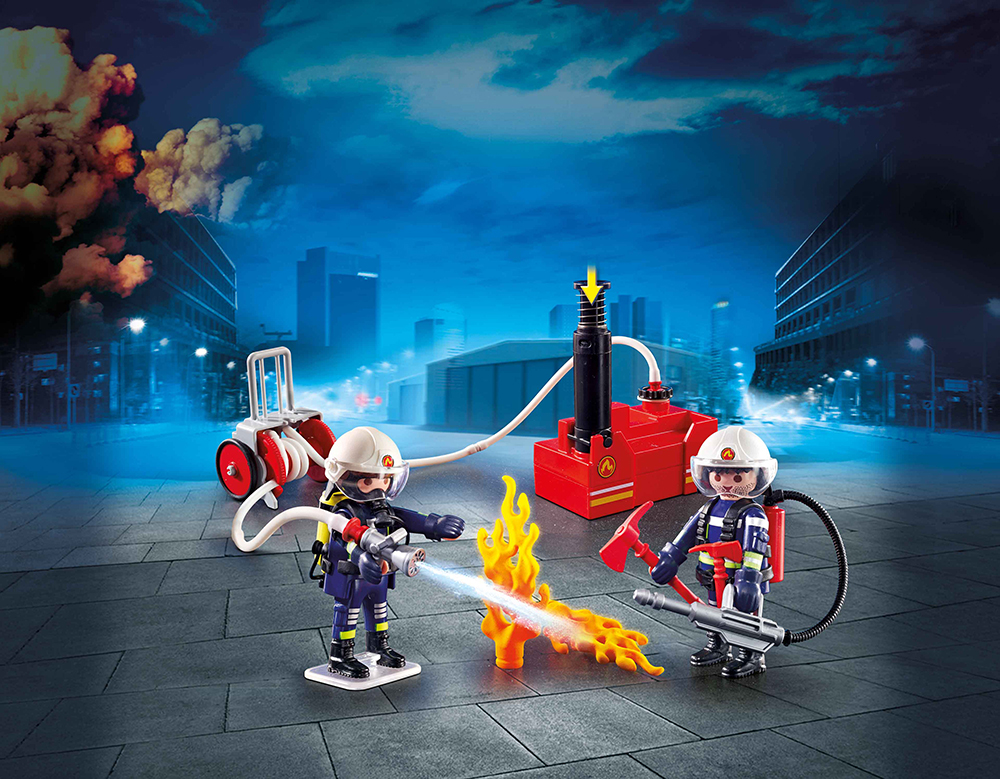 PLAYMOBIL® 9468 - Feuerwehrmänner mit Löschpumpe