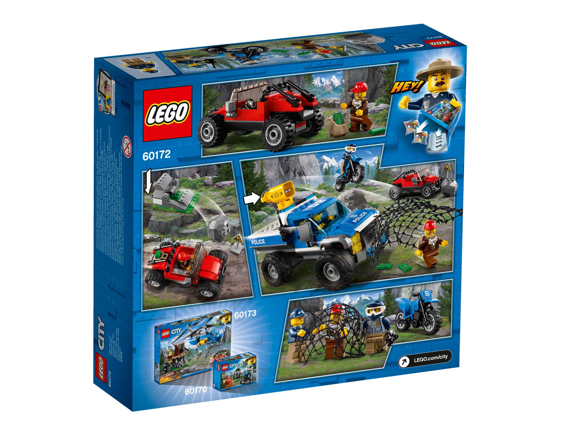 LEGO® City 60172 - Bergpolizei Verfolgungsjagd auf Schotterpisten, Unterhaltungsspielzeug