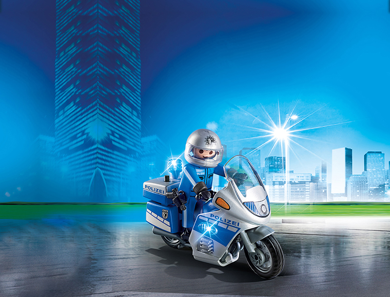 PLAYMOBIL® 6876 - Motorradstreife mit LED-Blinklicht