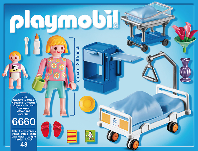 PLAYMOBIL® 6660 - Krankenzimmer mit Babybett