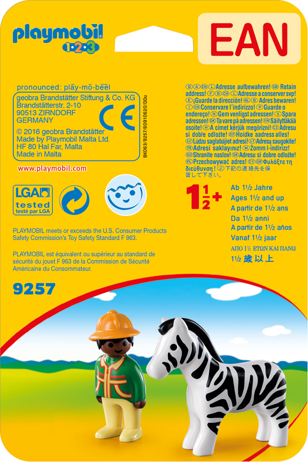 PLAYMOBIL® 9257 - Ranger mit Zebra