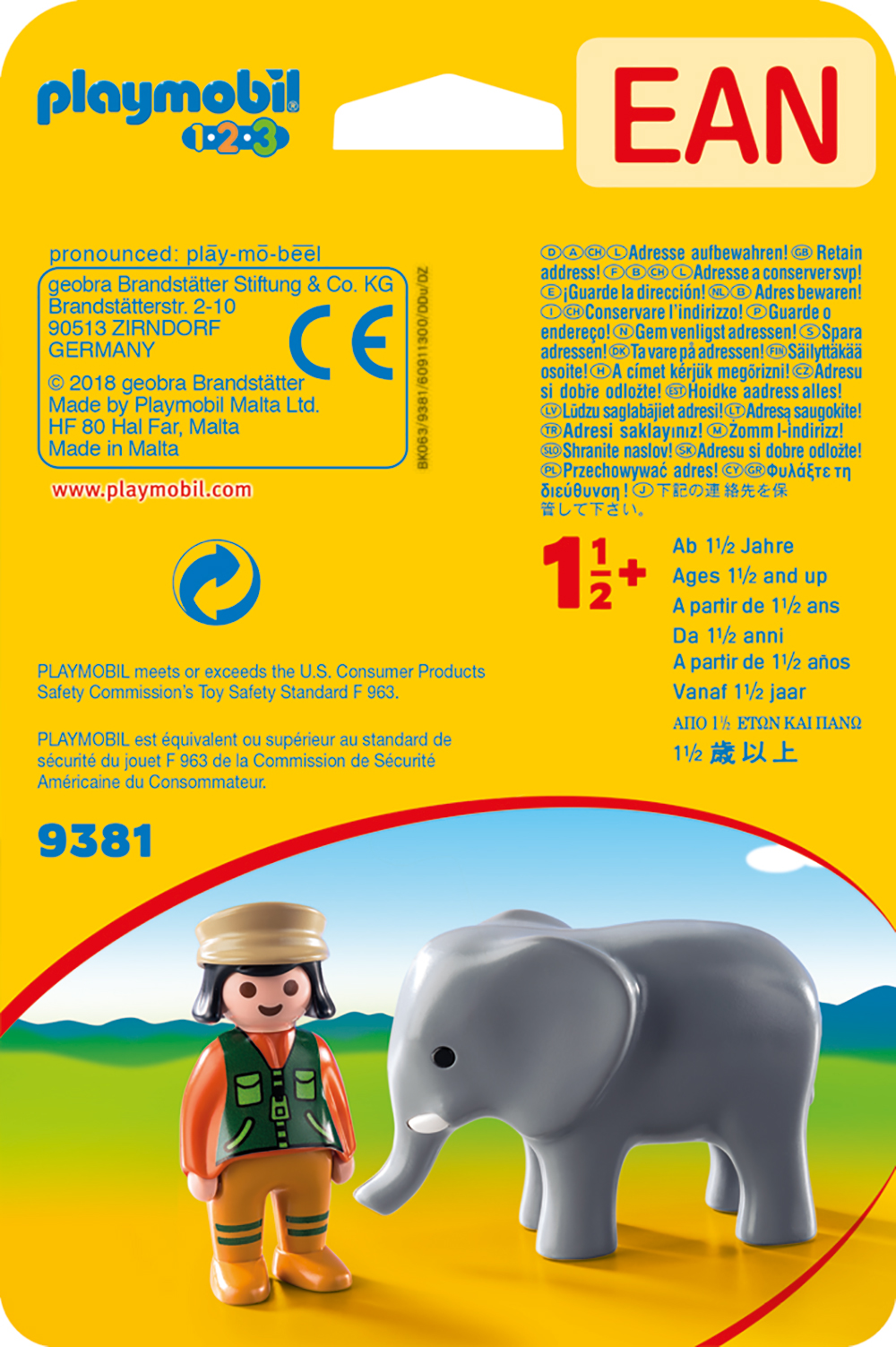 PLAYMOBIL® 9381 - Tierpflegerin mit Elefant
