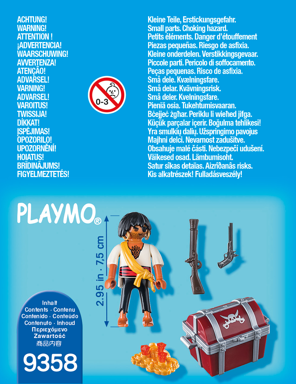 PLAYMOBIL® 9358 - Pirat mit Schatzkiste