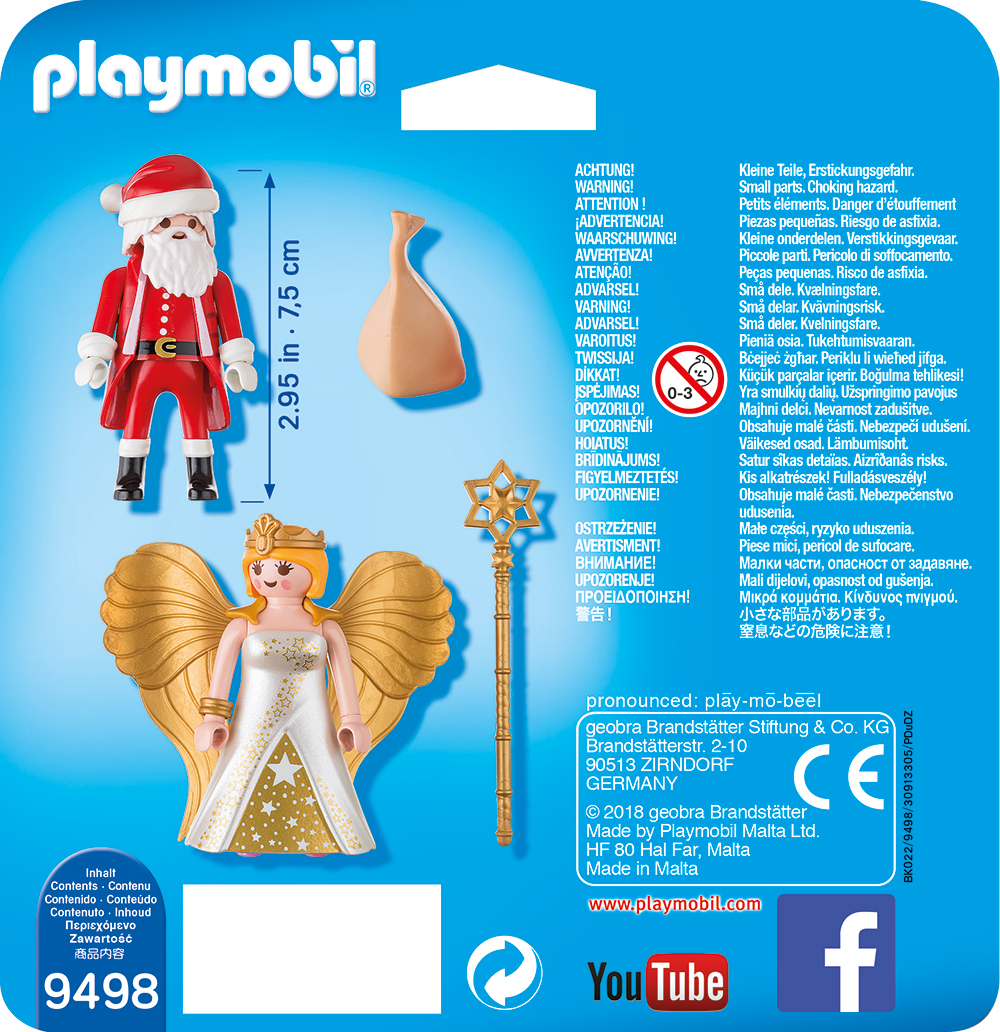 PLAYMOBIL® 9498 - Duo Pack Weihnachtsmann und Engel