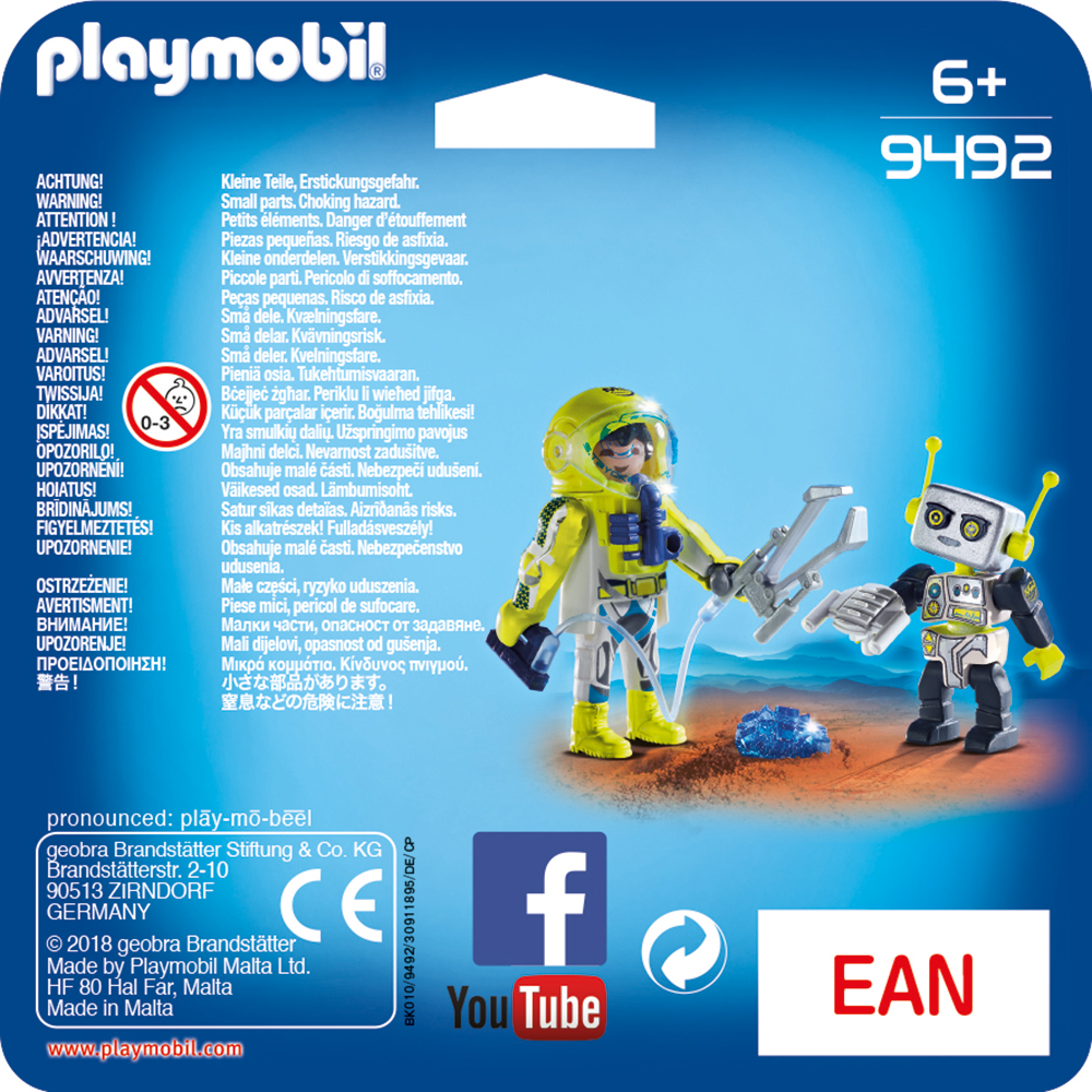 PLAYMOBIL® 9492 - Duo Pack Astronaut und Roboter